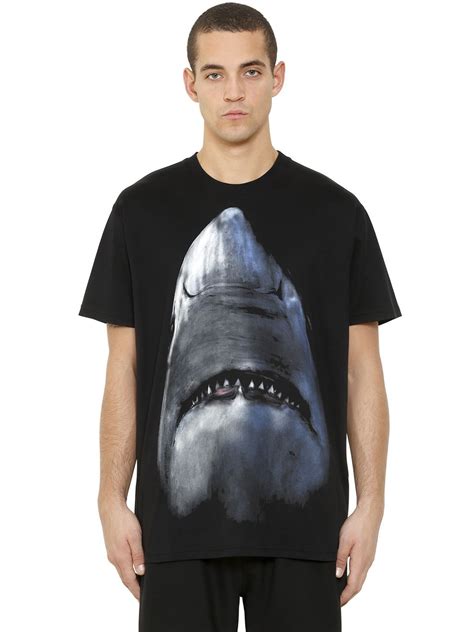 givenchy shark t-shirt ss18|Givenchy Oversized Shark Print t.